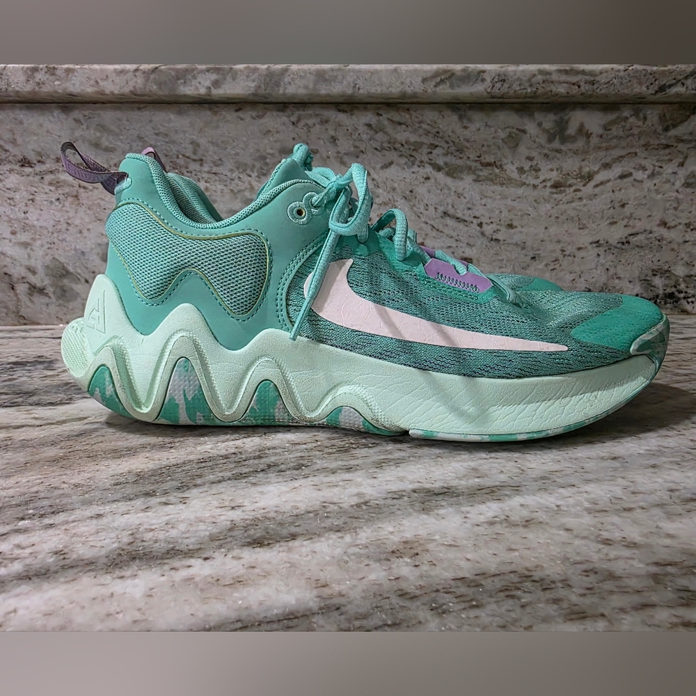 Nike Men's Giannis Immortality 2 Athletic Sneakers in Teal and Purple